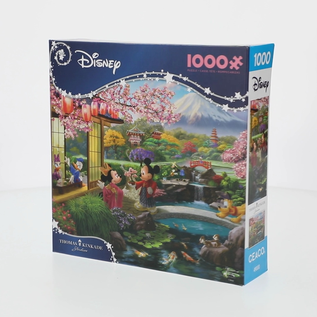 Ceaco 1000 Piece Mickey and Minnie in Japan Interlocking Jigsaw