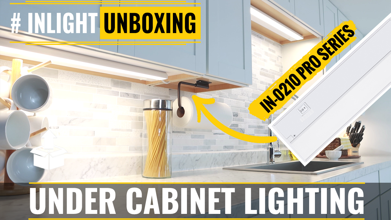 thumbnail video image 2 of Inlight 12-inch 3 Color Levels LED Under Cabinet Lighting, Hardwired or Plugged-in, Selectable 2700K/3000K/4000K, White Finished, IN-0210-1, 2 of 10