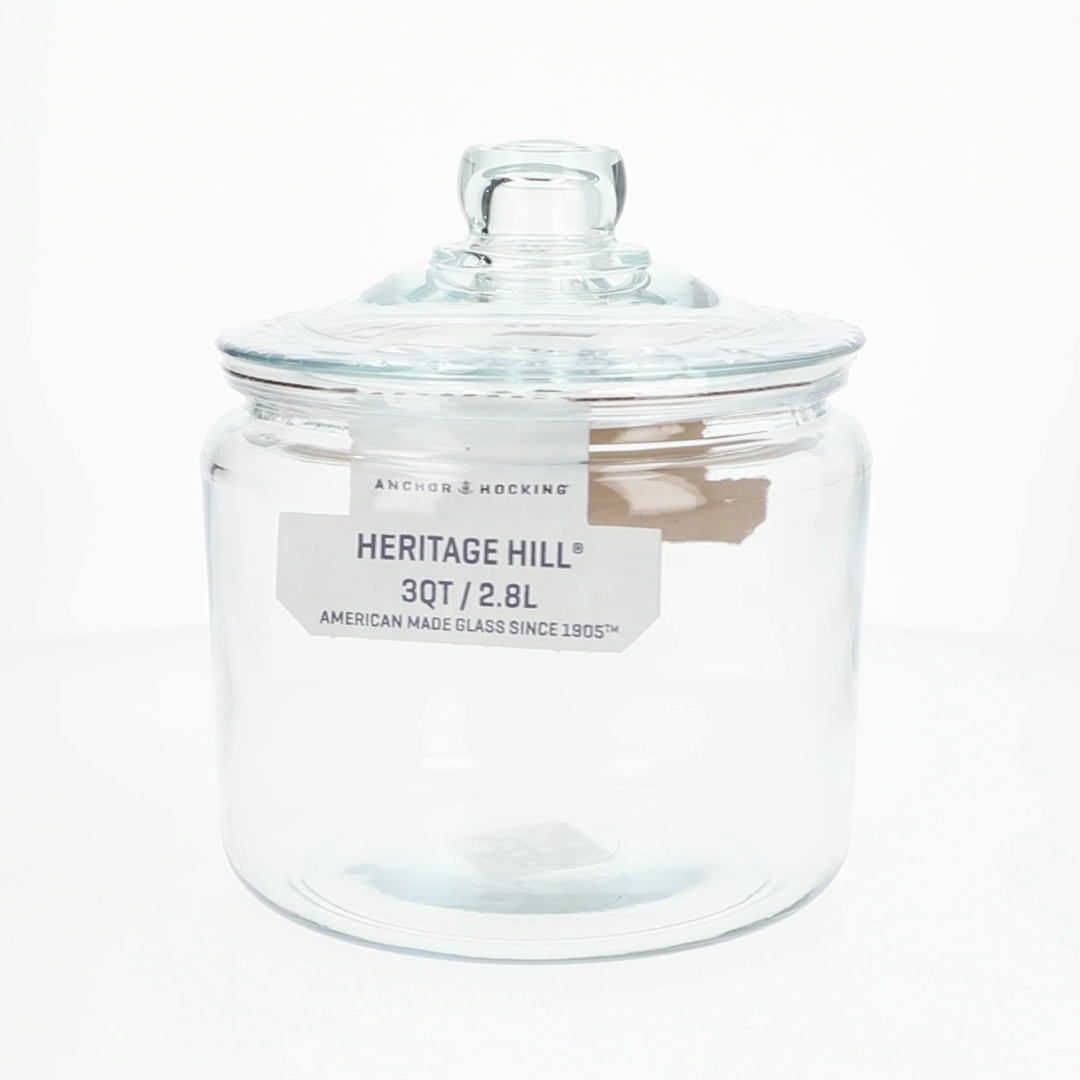 Anchor Hocking Glass Heritage Hill Jar, 3 Quarts - Walmart.com