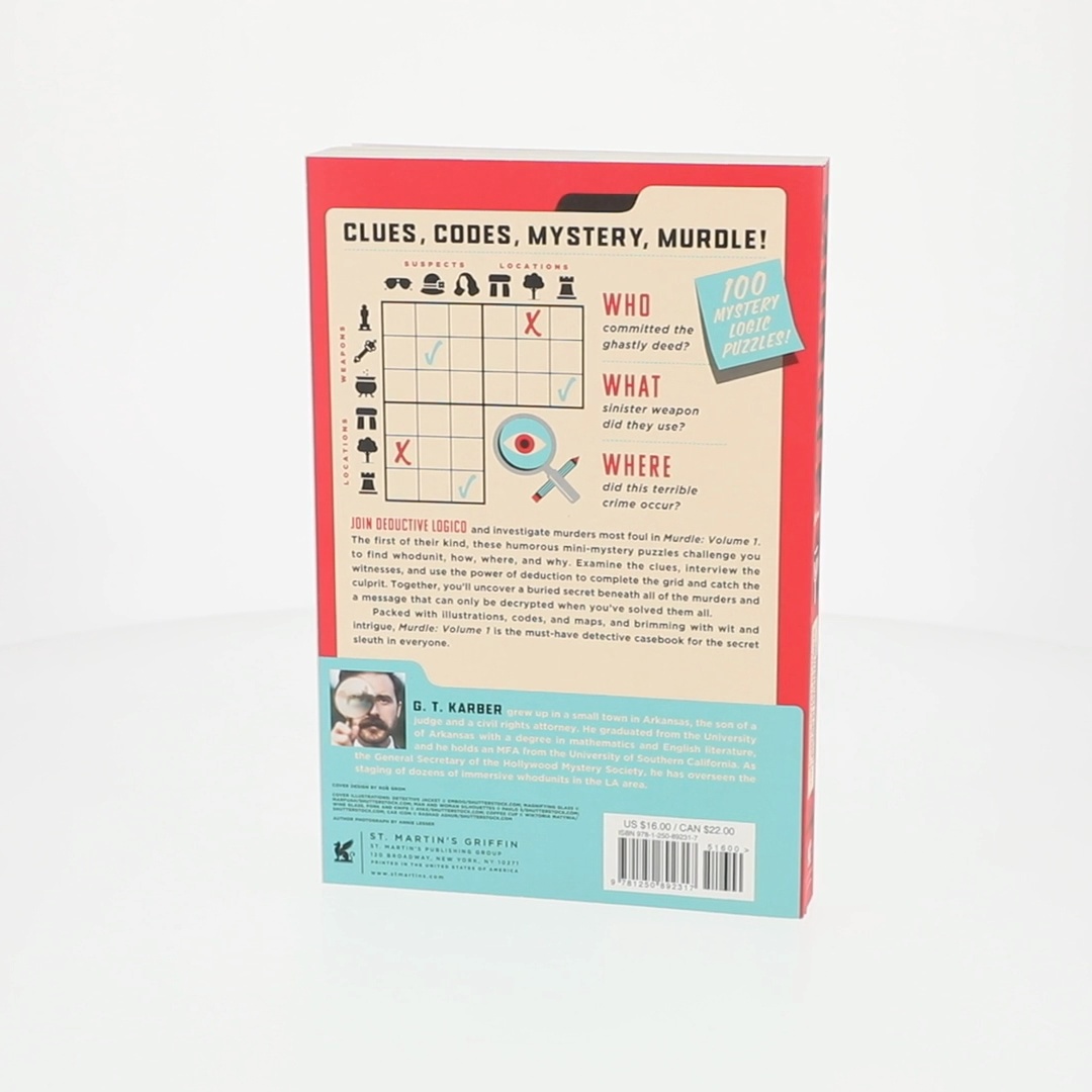 Murdle Detective Notebook – Cuaderno De Investigación Con Lápiz Incluido, Códigos Secretos Y Un Puzzle Exclusivo Para Fans De Misterios