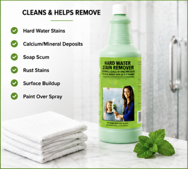 thumbnail video image 2 of Bio-Clean Products, Eco Friendly Hard Water Stain Remover (20 oz large), Professional Cleaner, Granite, 2 of 6