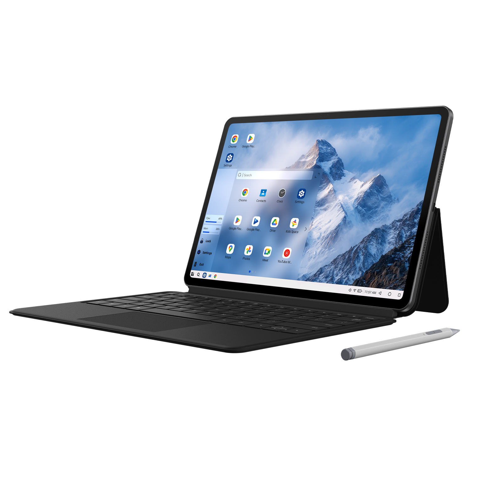 thumbnail video image 2 of Alldocube iPlay 70 Max Pro 13 in Tablet, 128GB, Android 16, Wi-Fi, LTE, Gray, 2 of 16
