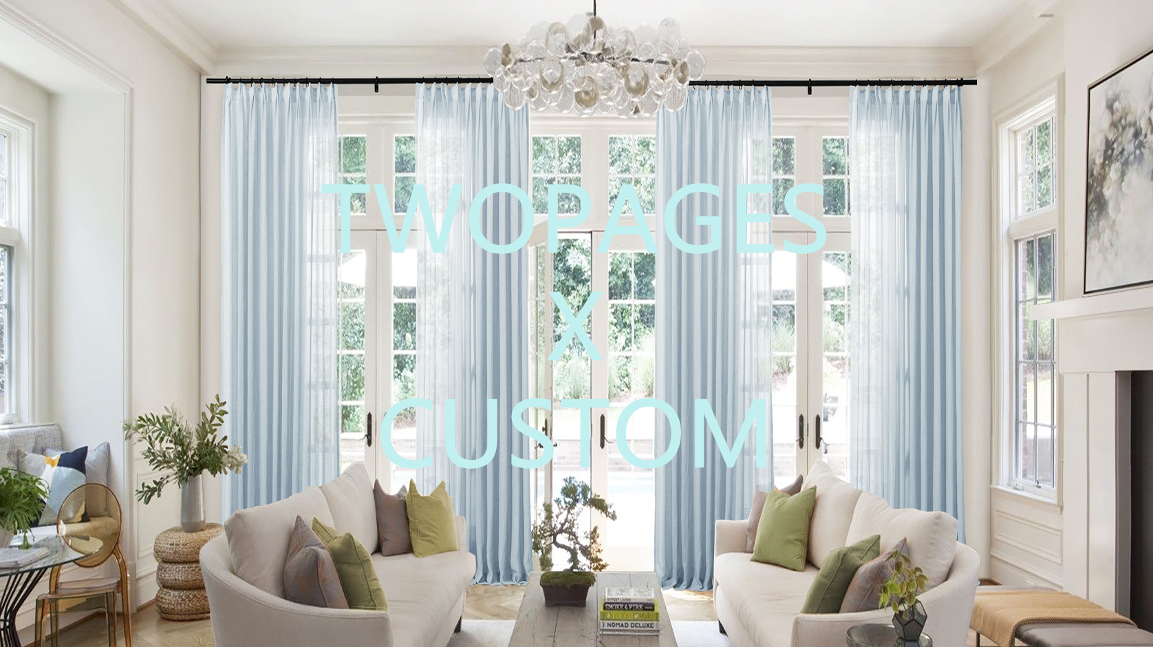 thumbnail video image 2 of TWOPAGES Pinch Pleat Semi Sheer Curtain 52 X 96 Inches Long 1 Panel Light Filtering Drape for Bedroom, Light Grey, 2 of 6