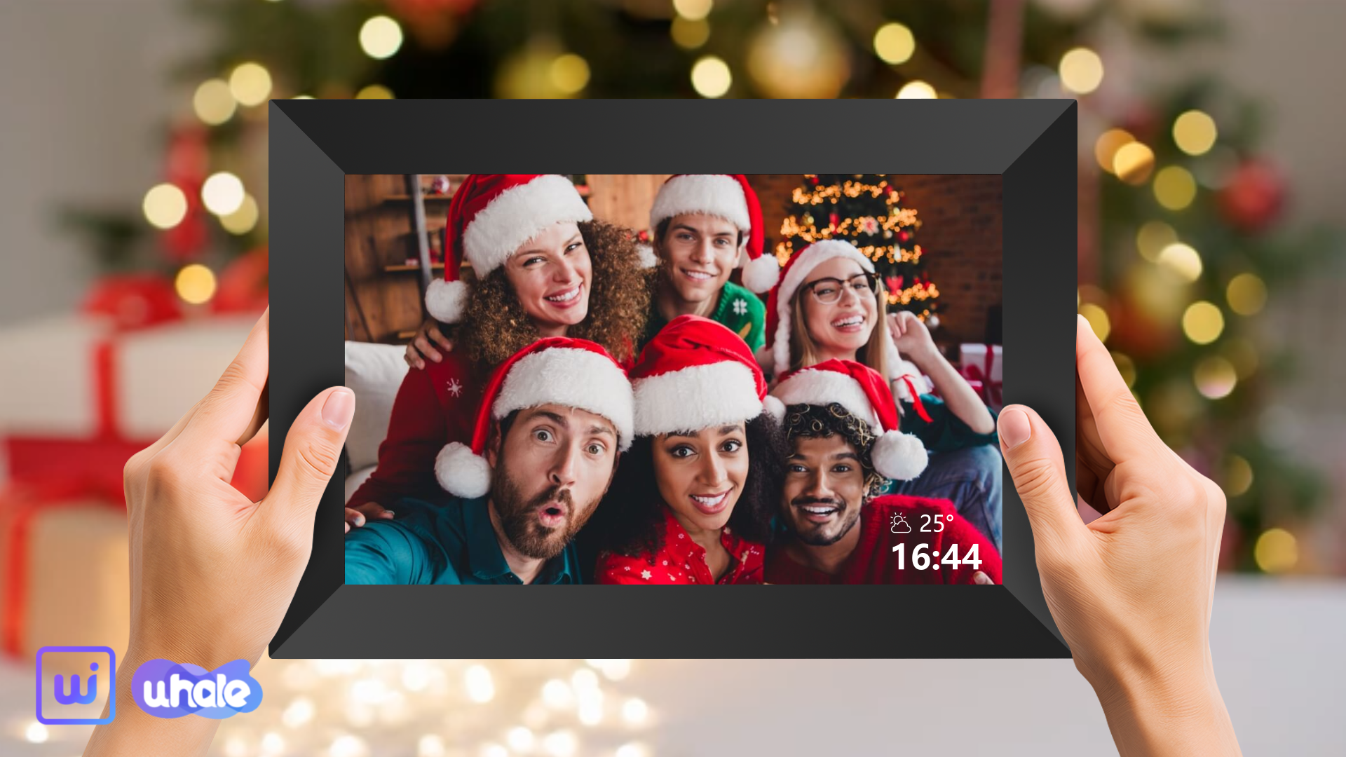 thumbnail video image 2 of GIROOL 10.1" WiFi Digital Picture Frame 2 Pack, 32GB Storage Smart IPS Touch Screen Photo Frame, Send Photos and Videos via Free App, Supports Micro SD Card, Best Gift!, 2 of 13