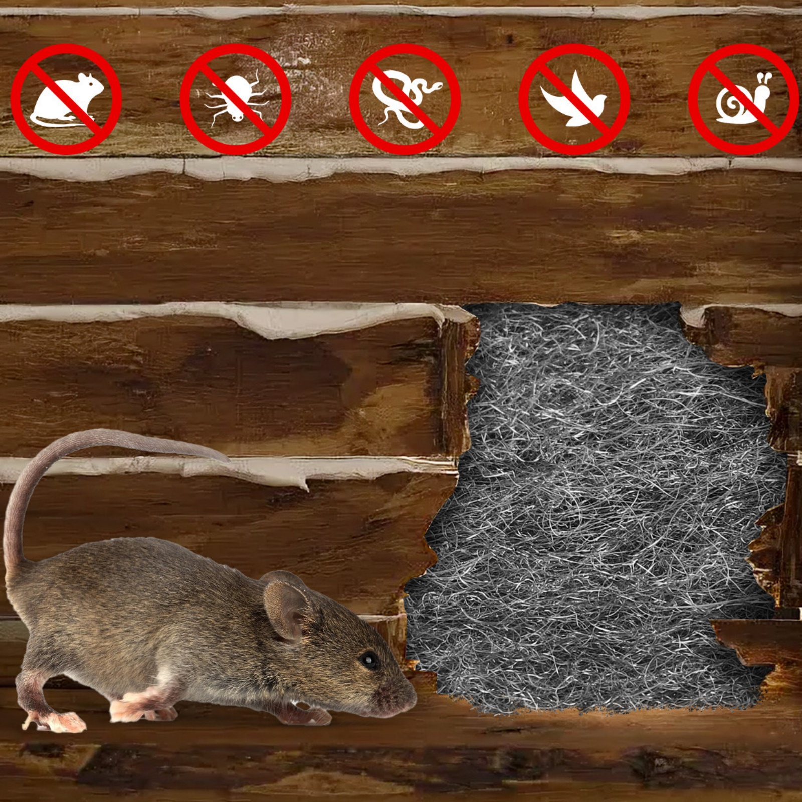 thumbnail video image 2 of MODANU 2 Rolls Steel Wool for Mice Control 3in ×12 ft Steel Wool, Gap Filter for House & Garage - Keep Mice Away from Holes, Siding, Pipeline, Vents in Garden, House, 2 of 8