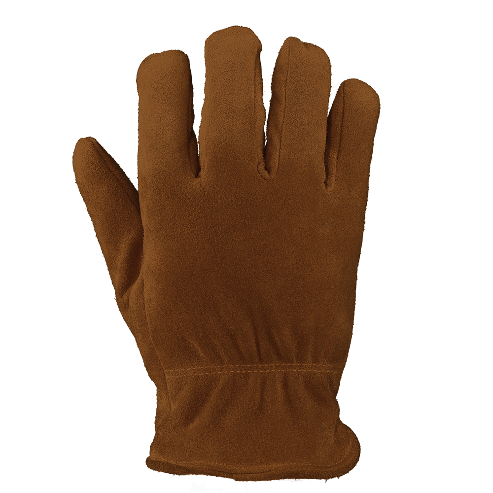 OZERO Insulated Gloves Cold Proof Leather Winter Work Glove Thick Thermal  Imitation Lambswool Brown 
