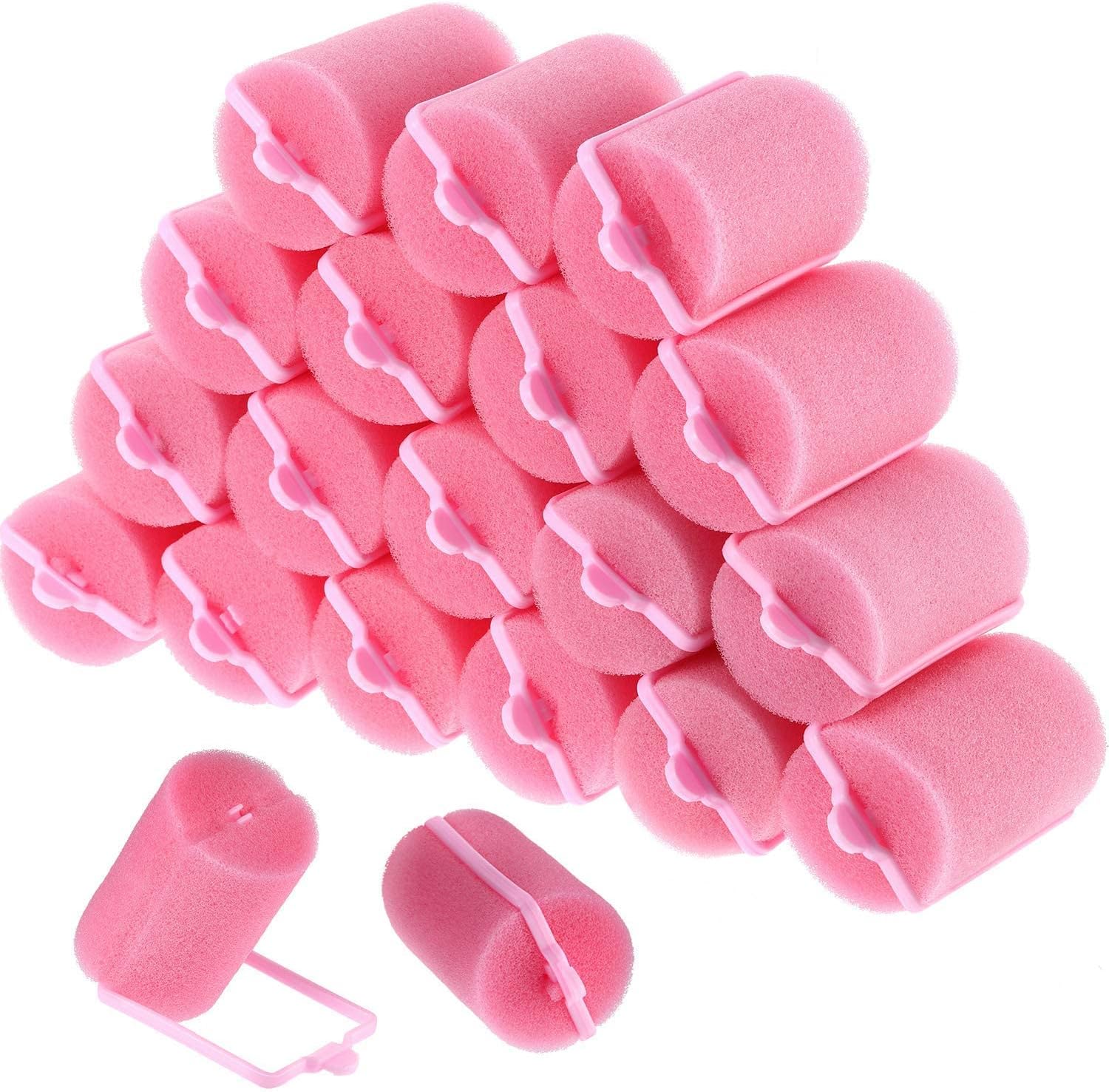 thumbnail video image 2 of Casewin 36 Pieces Foam Sponge Hair Rollers,Flexible Sleeping Curlers Soft Hairdressing Curlers for Women Girls Hair Styling, 2 of 8