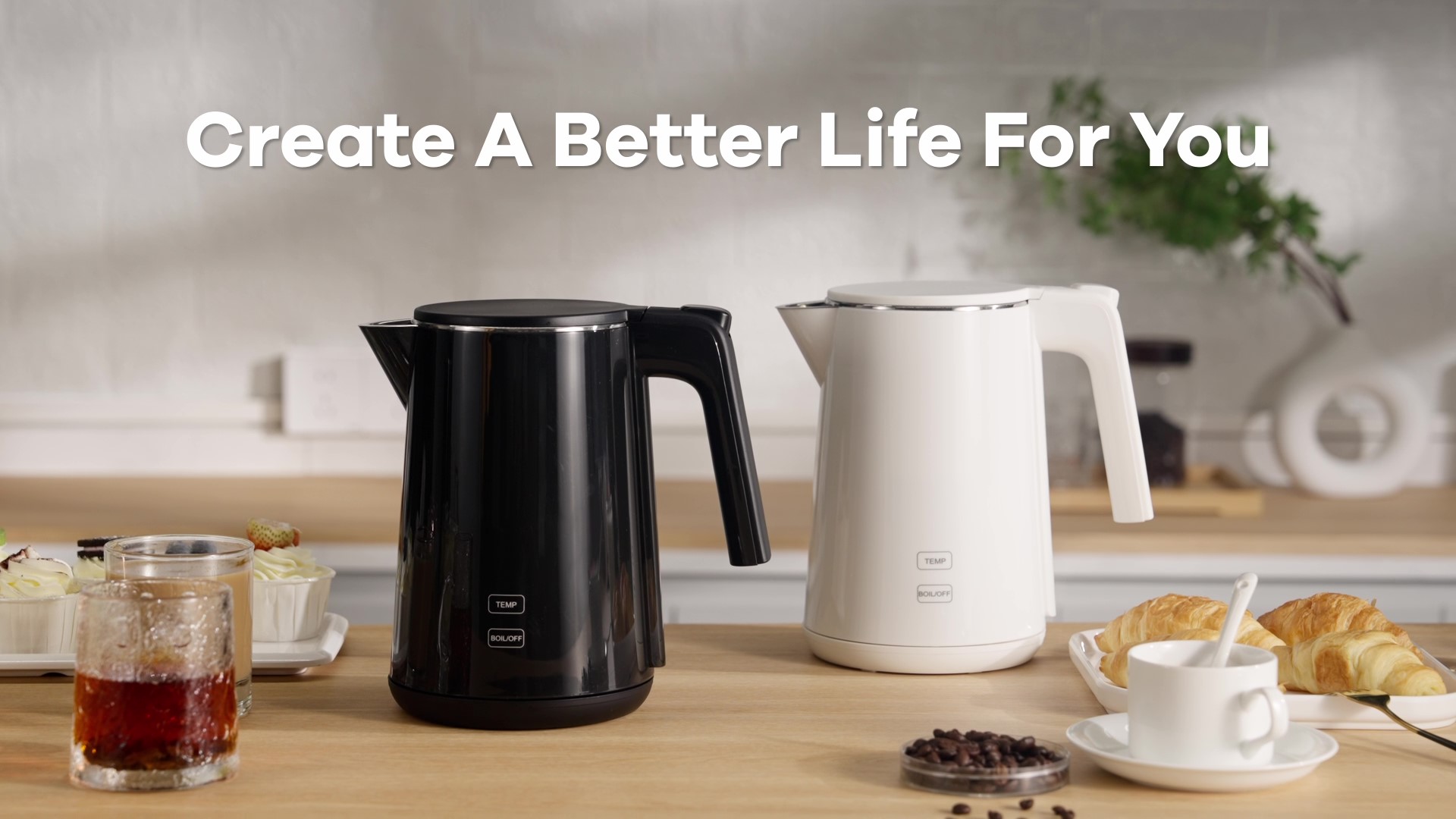 thumbnail video image 2 of Electric Kettle, 1L Stainless Steel Tea Kettle with 7 Temperature Presets, 1200W Fast Boil Hot Water Boiler, 4H Keep Warm, Auto Shut-Off & Boil-Dry Protection, BPA-Free, Black, 2 of 9