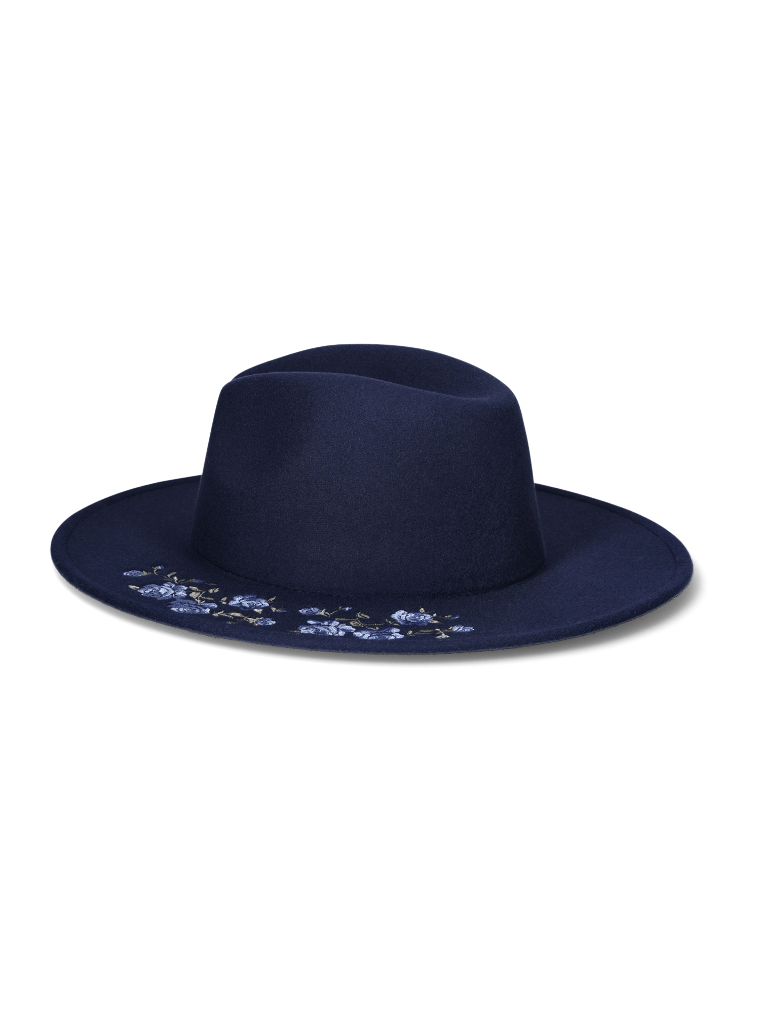 Hand embroidered fedora popular ladies