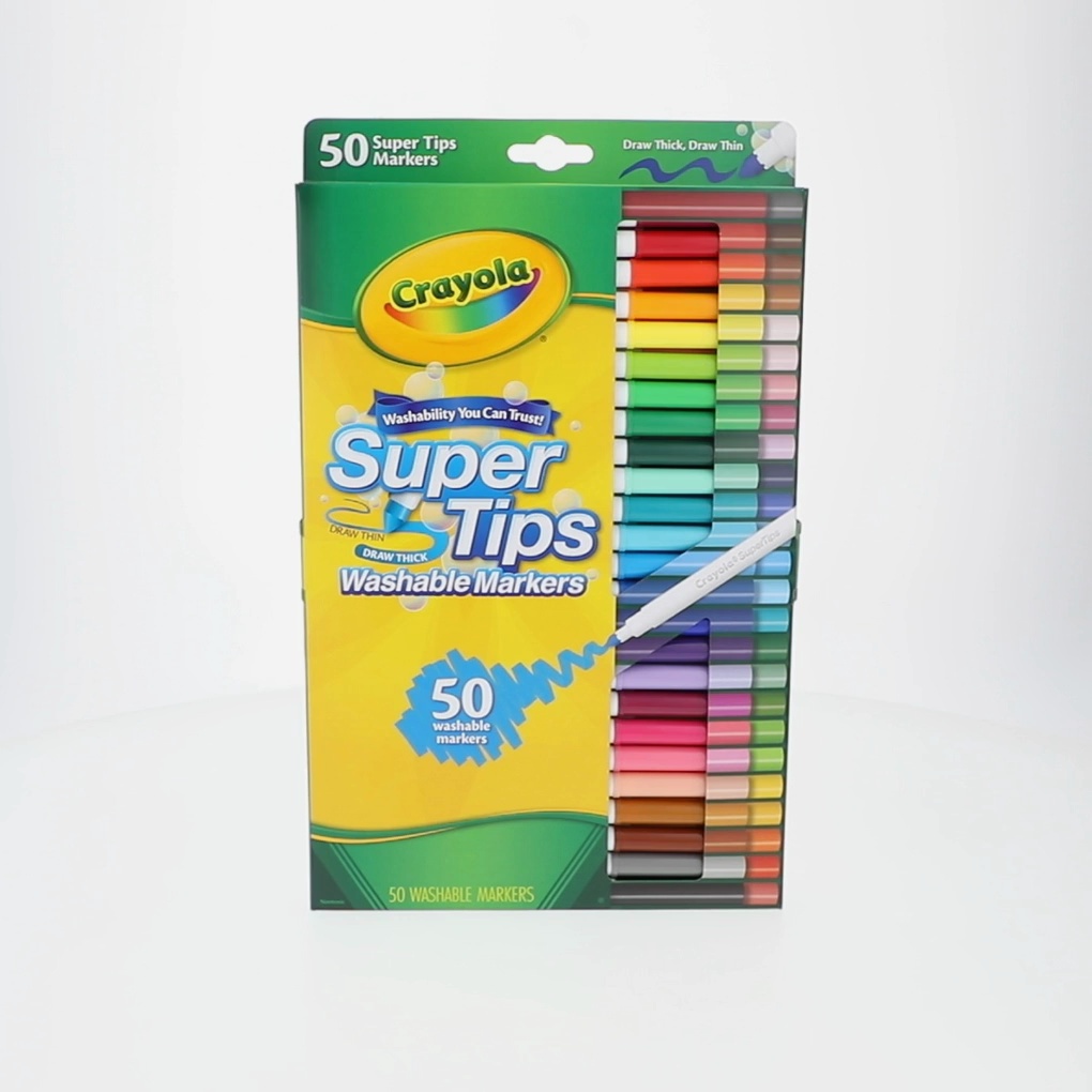 Crayola Supertips - Viltstiften - Set van 150 viltstiften in