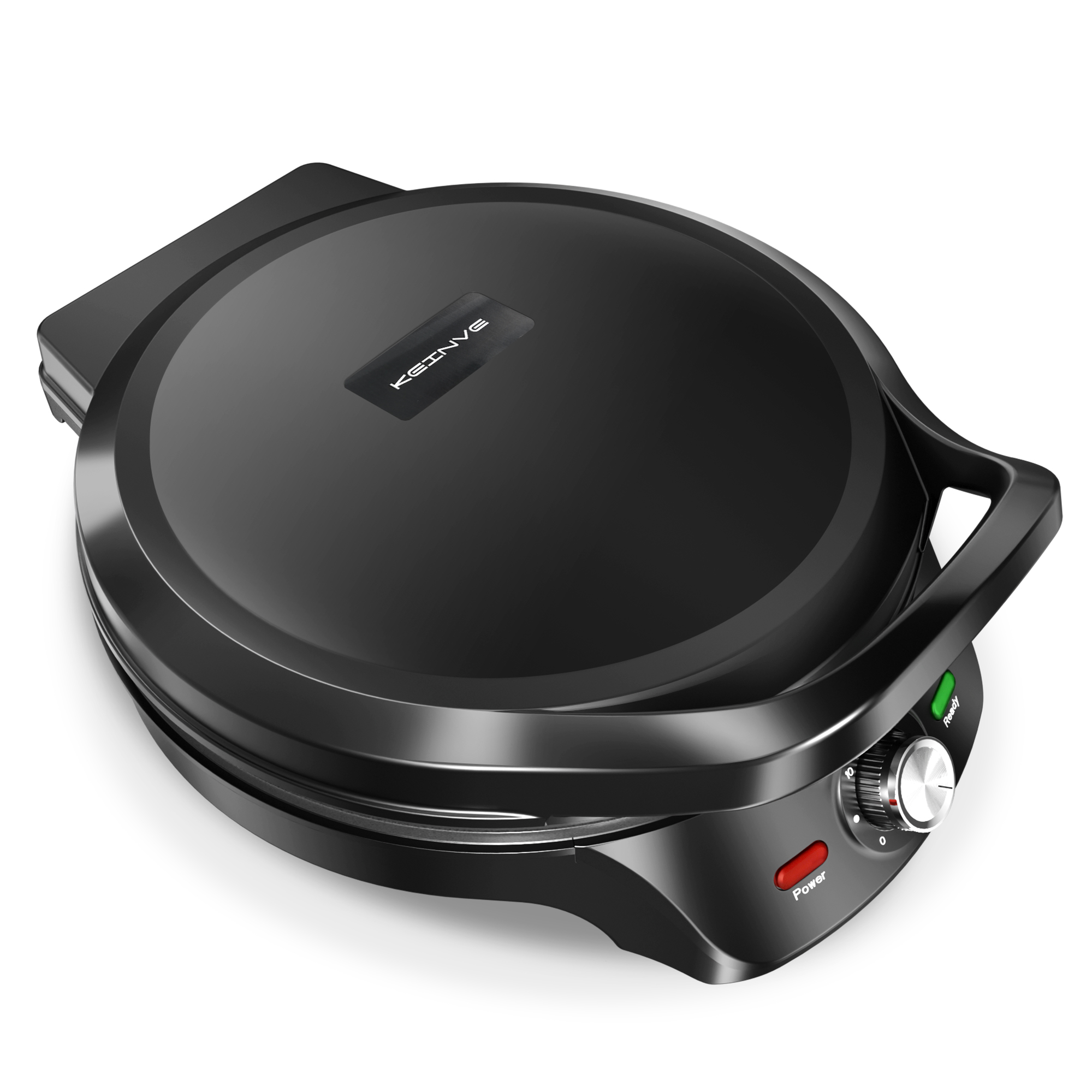 thumbnail video image 2 of 1500W Pizza Maker, 2-in-1 Indoor Grill and Pizza Maker with 30-Min Timer and Auto Shut-Off, 180° Open for BBQ, Steak, Burgers, Salmon, Veggies, and More, 2 of 8