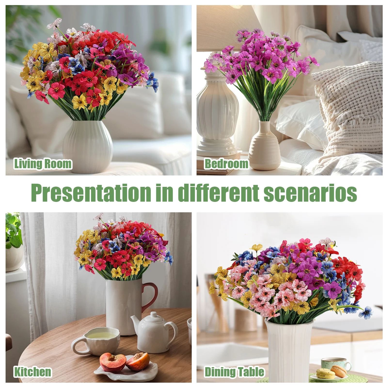 thumbnail video image 2 of Armscye 28 Bundles Artificial Flowers for Outdoor, Not Fade Fake Plastic Flowers, Faux Plants for Decoration,Hanging Planters Indoor, Outside Garden, Window, Home, Wedding, Farmhouse, 2 of 8