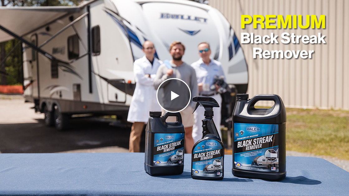 thumbnail video image 2 of Walex 32oz RV & Marine Black Streak Remover - Stubborn Streak & Grime Cleaner, 2 of 6
