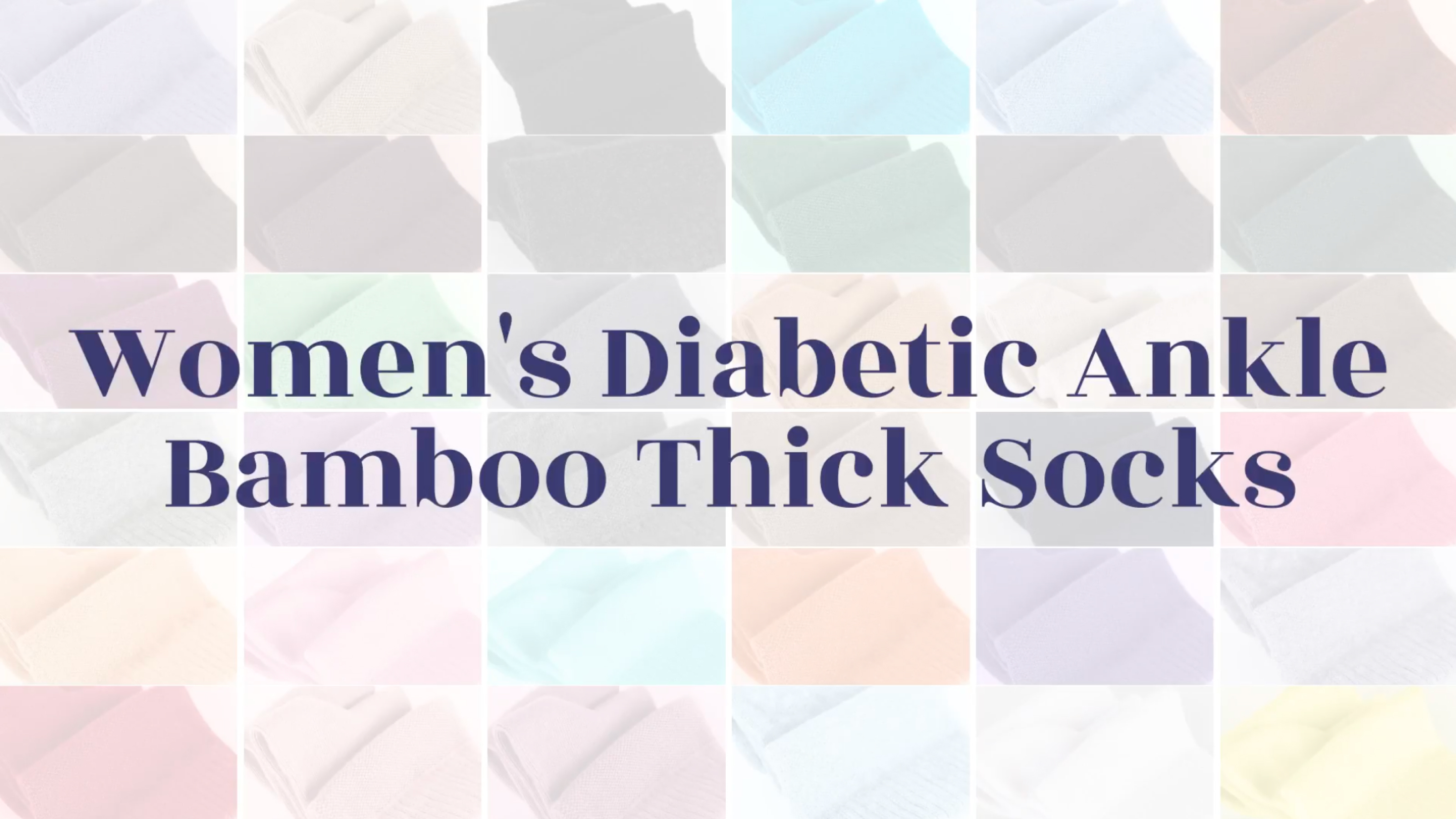 thumbnail video image 2 of HUGH UGOLI Women's Bamboo Ankle Loose Fit Diabetic Socks, Soft, Seamless Toe, Wide Stretchy, Non-Binding Top, 3 Pairs, Rose Wood, Shoe Size: 10-12, 2 of 6