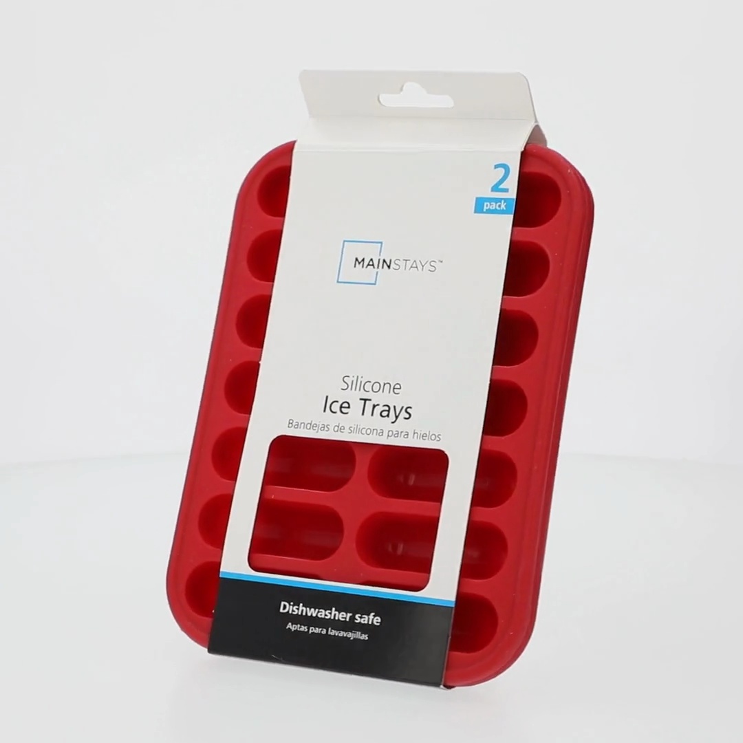 Mainstays Silicone Ice Tray Set for Ice Sticks, Molds for Freezing