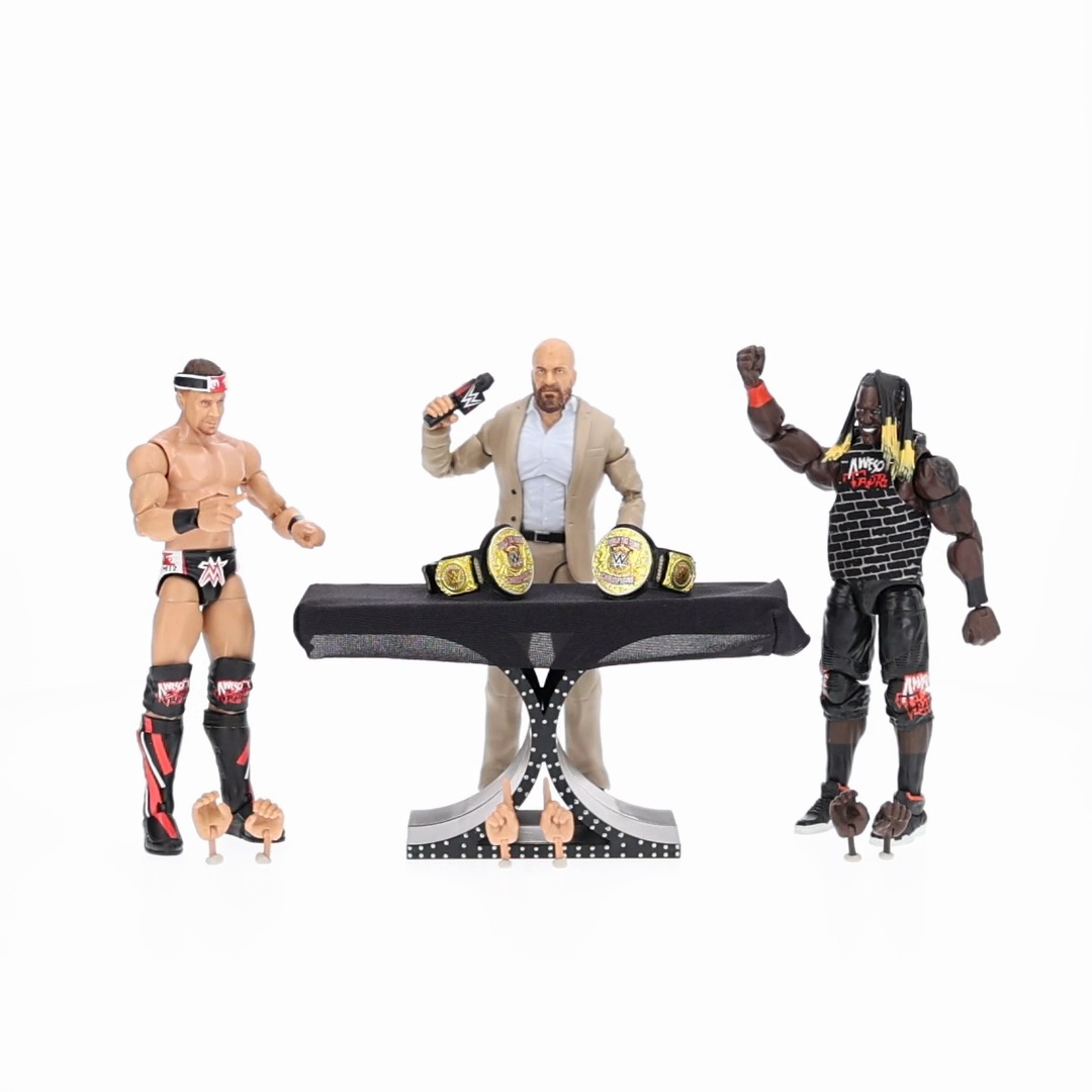 WWE Elite Collection Awesome Truth Action Figure 3-Pack with The