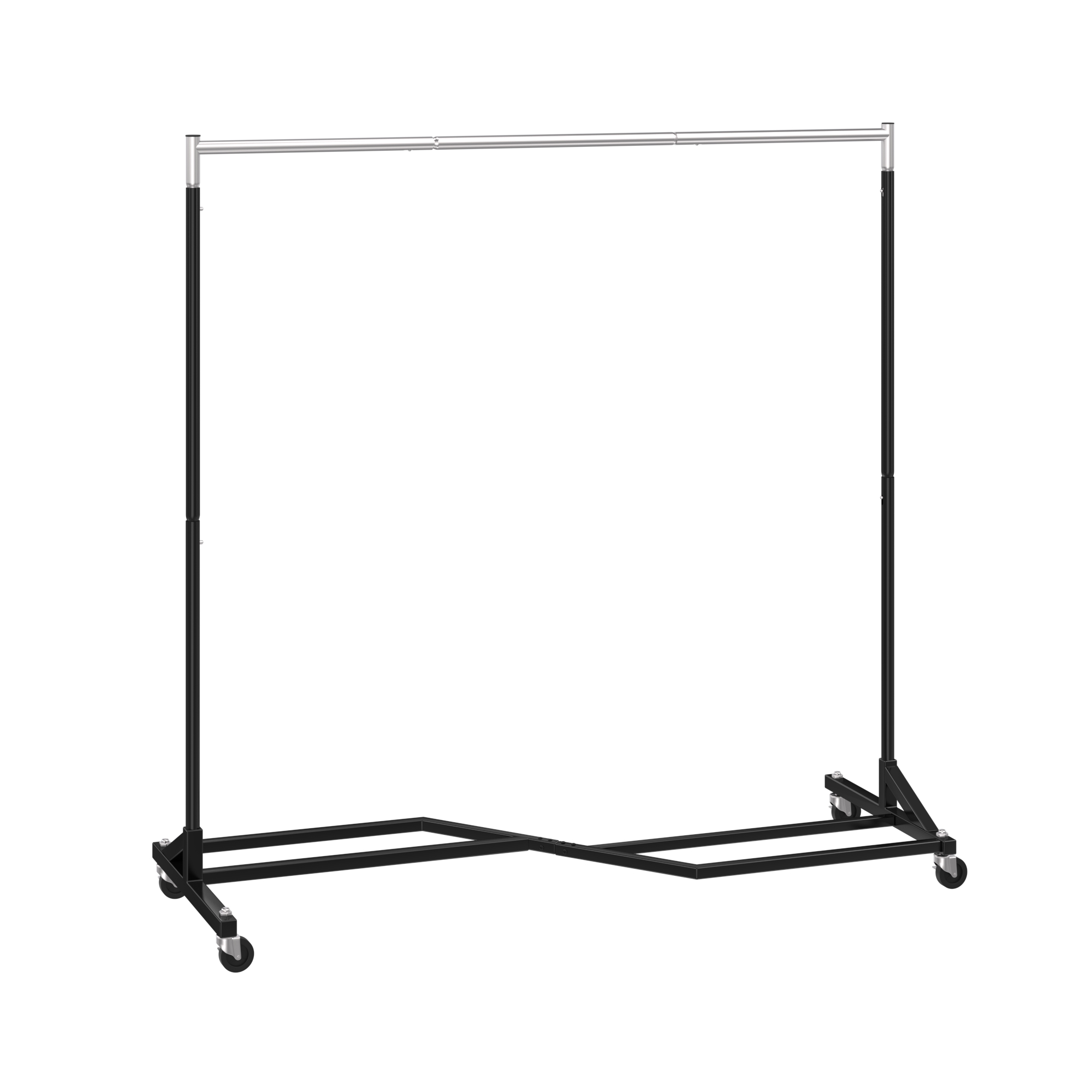 Mr IRONSTONE 400 lbs Heavy Duty Garment Rack, Rolling Clothes Hanger Rack  with Wheels, Home Portable Bedroom Closet Clothing Rack, Black 