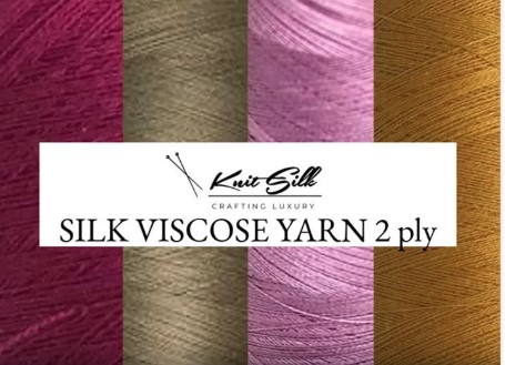 thumbnail video image 2 of Knitsilk Pure Silk Viscose Blend Yarn in Cones -Perfect for Crochet and Knitting,Jewellery and DIY Projects(2ply-75yards-Blush pink-Pack of 1), 2 of 5
