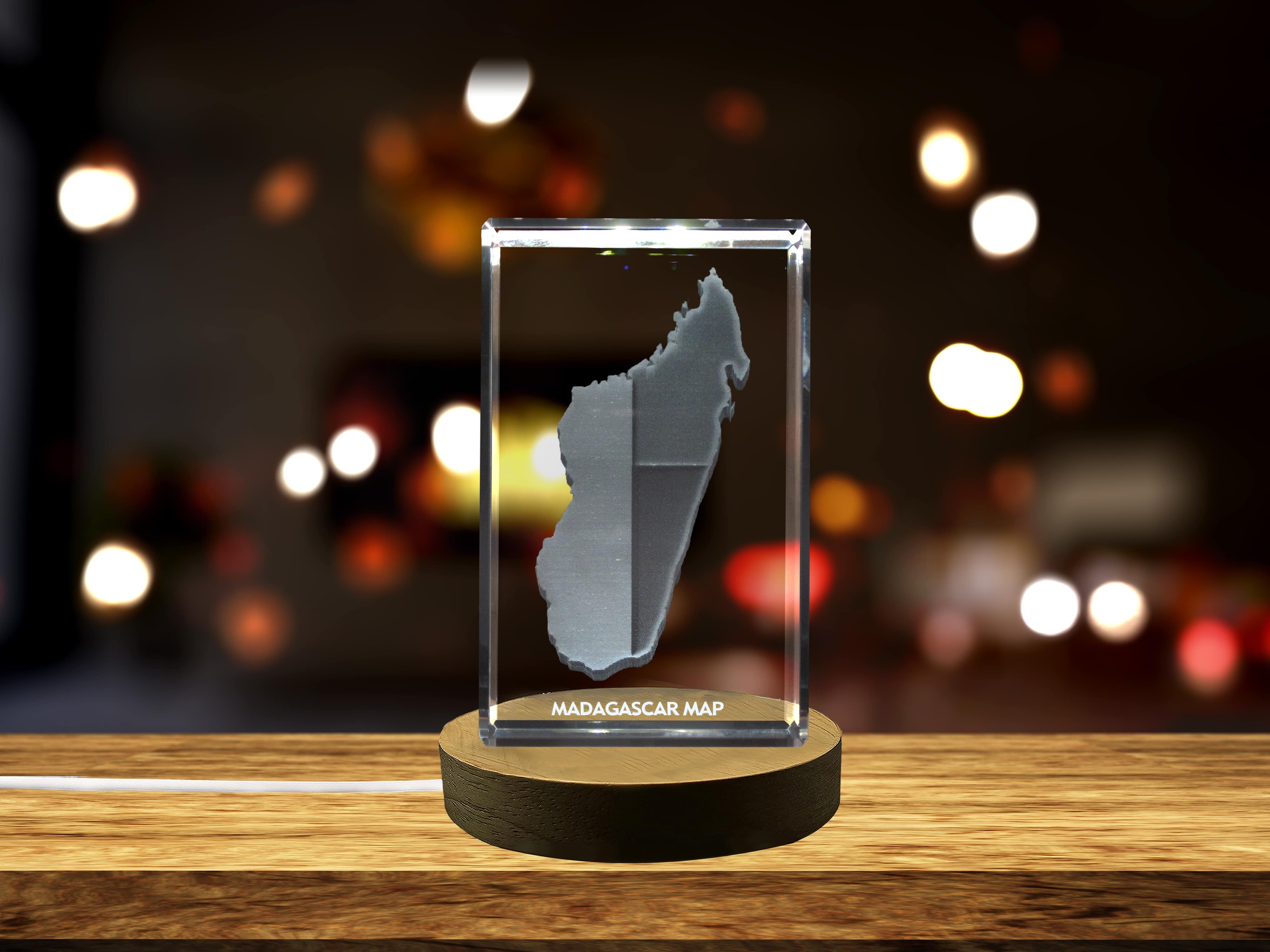 thumbnail video image 2 of Madagascar 3D Engraved Crystal 3D Engraved Crystal Keepsake/Gift/Decor/Collectible/Souvenir, 2 of 8