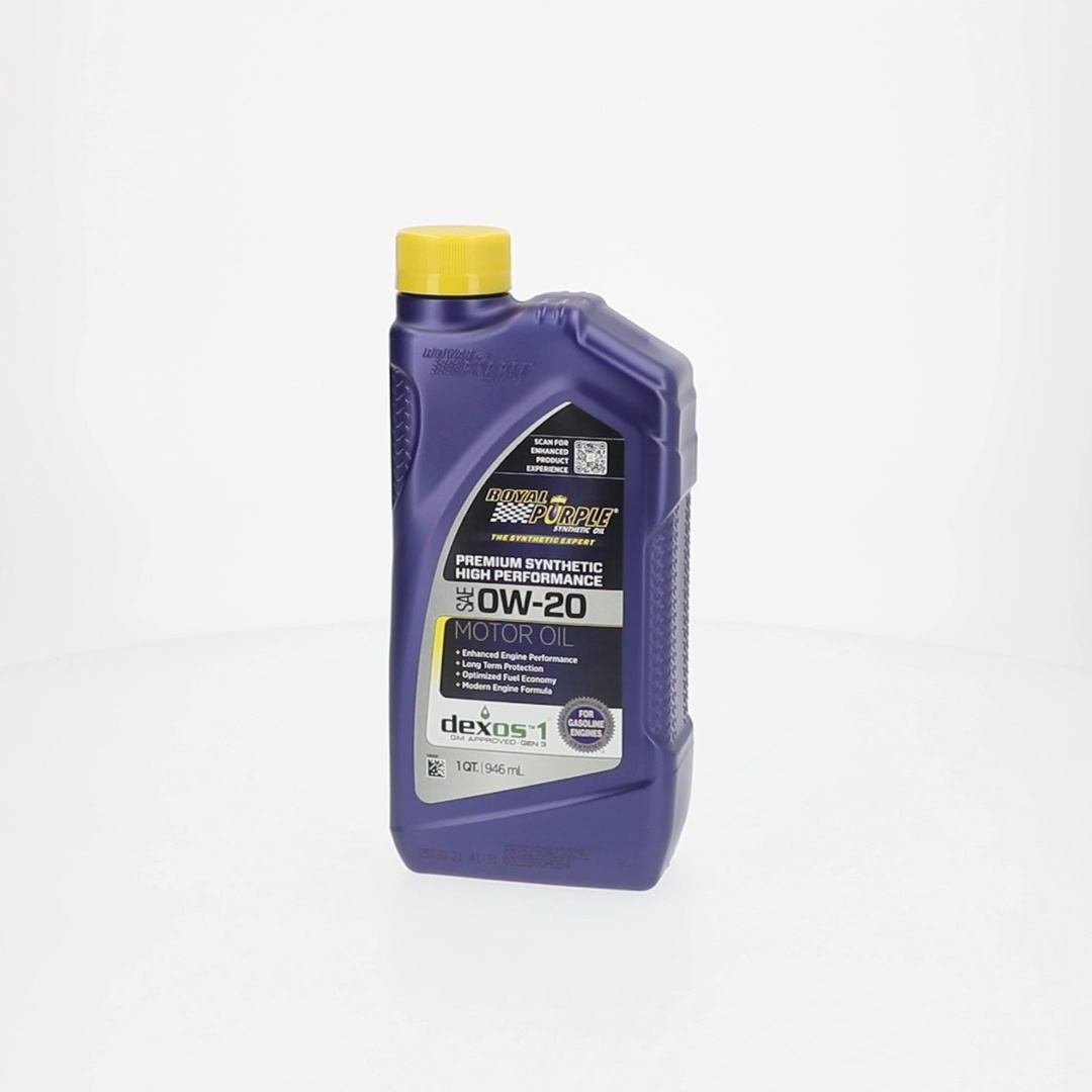 Royal Purple High Performance 0W-20 Synthetic Motor Oil, 1 Quart