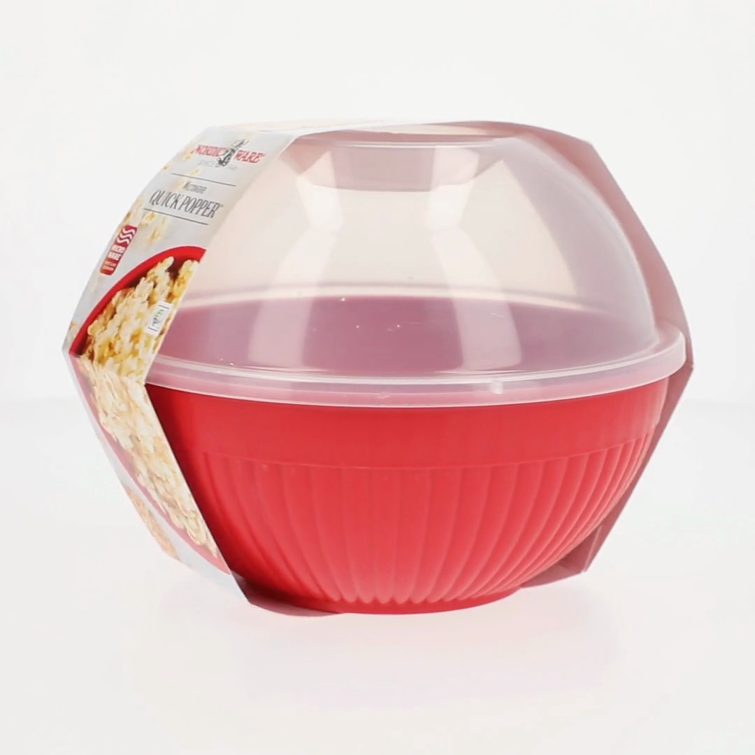 Nordic Ware Microwave Popcorn Popper 14 Cups Red Plastic Air