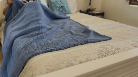 thumbnail video image 2 of Catalonia Soft Knit Throw Blanket Plush Reversible Fuzzy Sherpa Fleece Lining for Bed Couch 60" x 50", 2 of 8