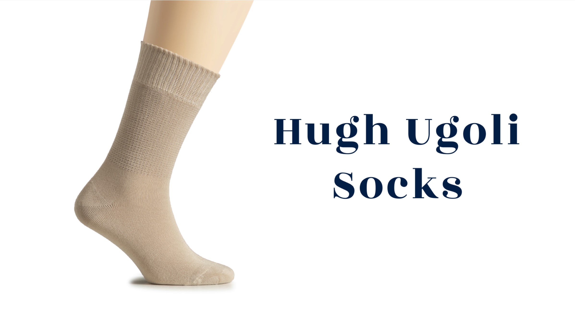thumbnail video image 2 of Hugh Ugoli Women's Bamboo Diabetic Crew Socks, Thin, Loose Fit, Soft, Wide Stretchy, Seamless Toe, 8 Pairs, Light Beige, Shoe Size: 9-12, 2 of 6
