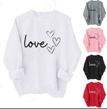 thumbnail video image 2 of Hoodies for Girls Valentines Shirts for Girls and Children Heart Cute Graphic Valentines Day Sweatshirts Long Sleeve Crew Neck Holiday Tops Pink 4-5 Years, 2 of 3