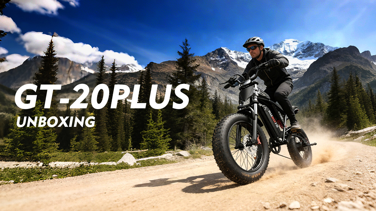 thumbnail video image 2 of GugoIs 2000W Peak Electric Bike for Adults, 20" * 4.0 Fat Tire Electric Dirt Bike, 48V 20Ah Removable Battery Mountain Ebike, Full Suspension with Phone Holder & Bag, off-road, UL2849, 2 of 8