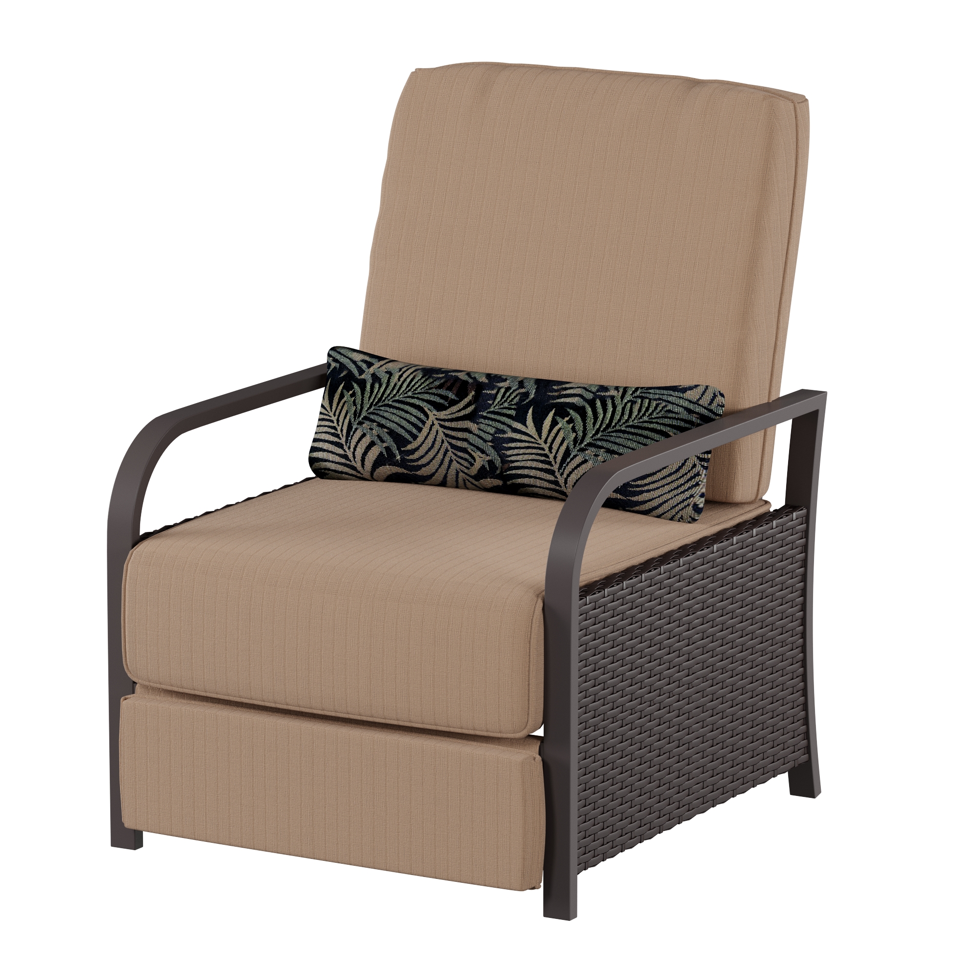 mainstays woven wicker outdoor recliner