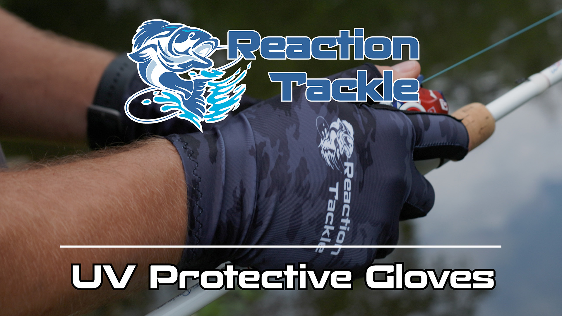 thumbnail video image 2 of Reaction Tackle Fishing Gloves with UV protection- L/XL, 2 of 6