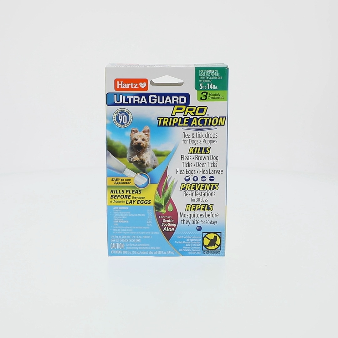Hartz UltraGuard Pro with Aloe Flea Tick Drops for Dogs 5-14 lbs