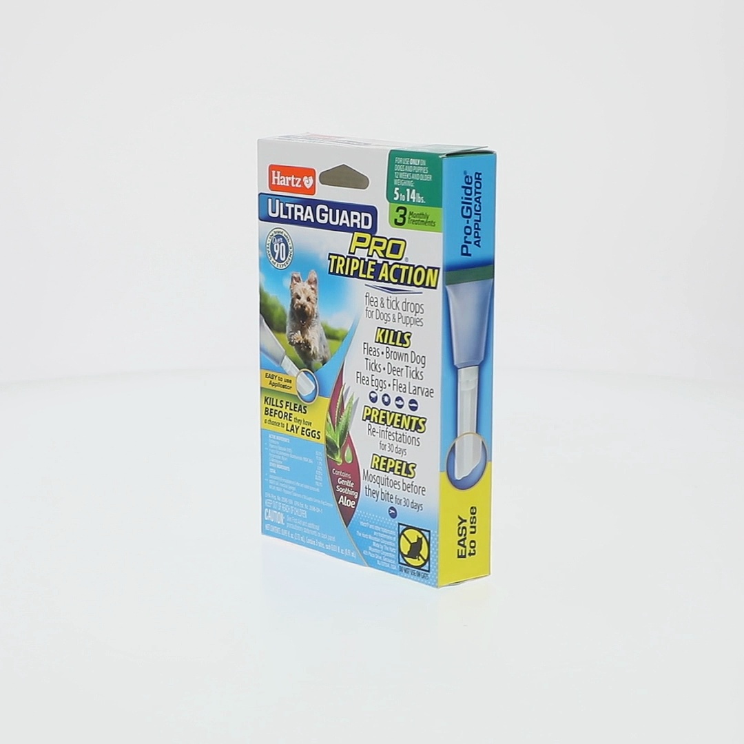 Hartz UltraGuard Pro with Aloe Flea & Tick Drops for Dogs 5-14 lbs
