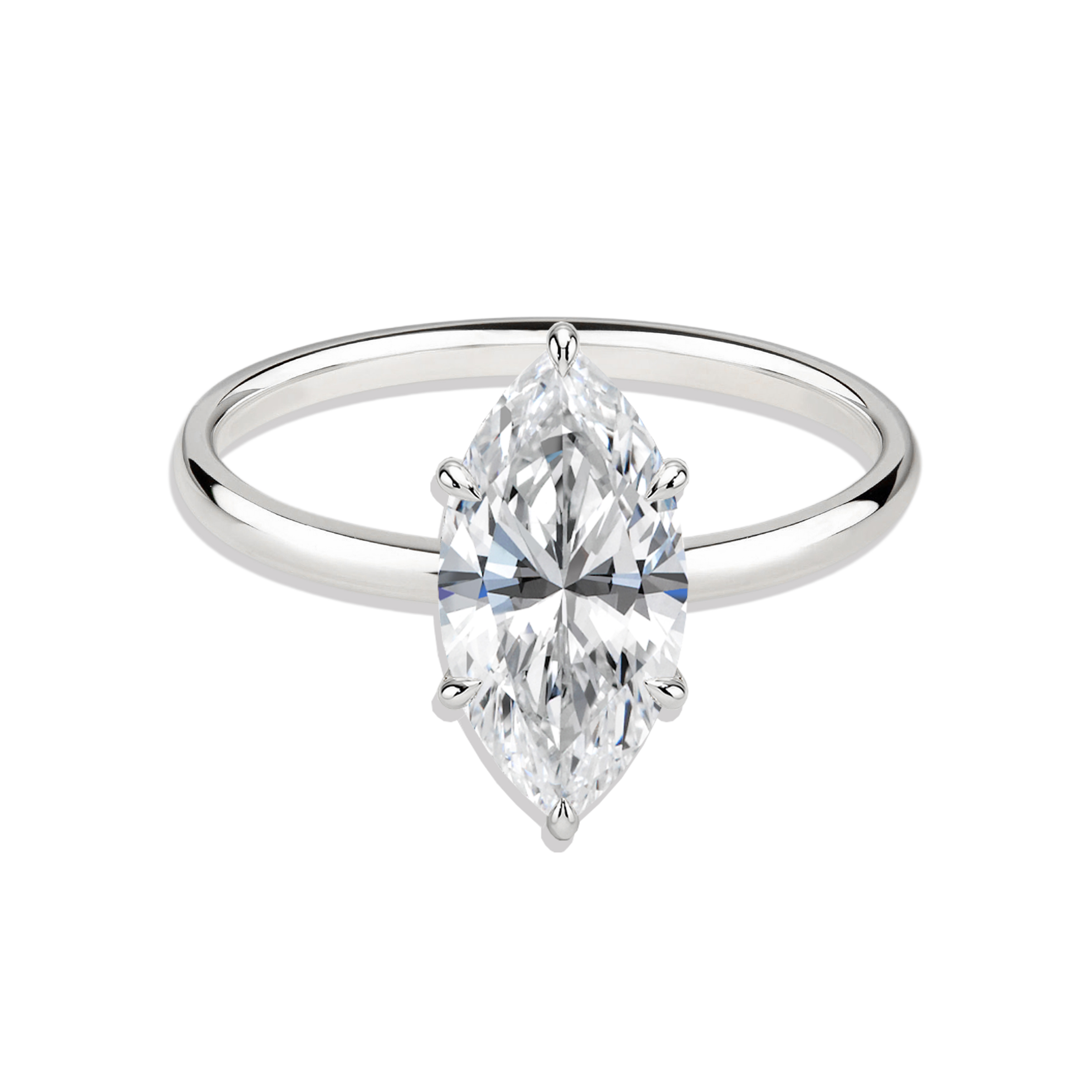 thumbnail video image 2 of Cora Jewellery 1CT Marquise Cut Moissanite Hidden Halo Engagement Ring for Women, 14K Rose Gold, 6 US, 2 of 6
