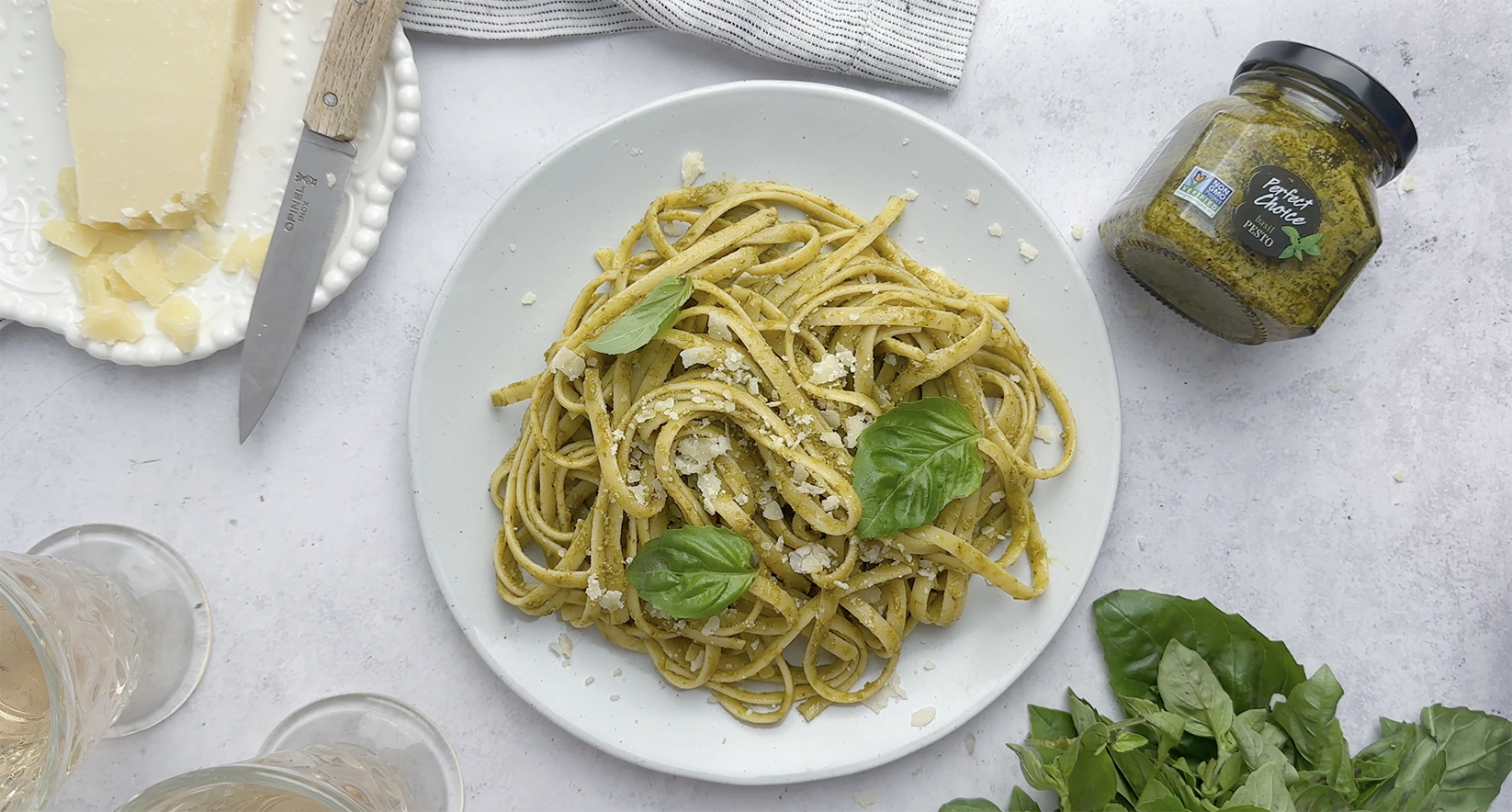 thumbnail video image 2 of Perfect Choice Basil Pesto - Delicious Pasta Sauce, Pizza Sauce & More - 4.9 oz - Pack of 3, 2 of 7