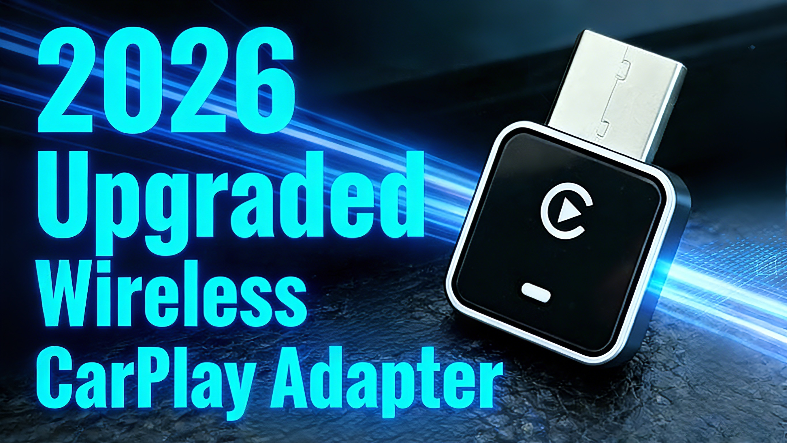 thumbnail video image 2 of 2026 Upgraded 2-in-1 Wireless CarPlay Adapter for Apple iPhone & Android, Plug and Play, Realtek 8730E Chip Fast&Stable Connection & No Latency, Wired to Wireless Adapter, USB-A/Type-C Port, CM101, 2 of 9