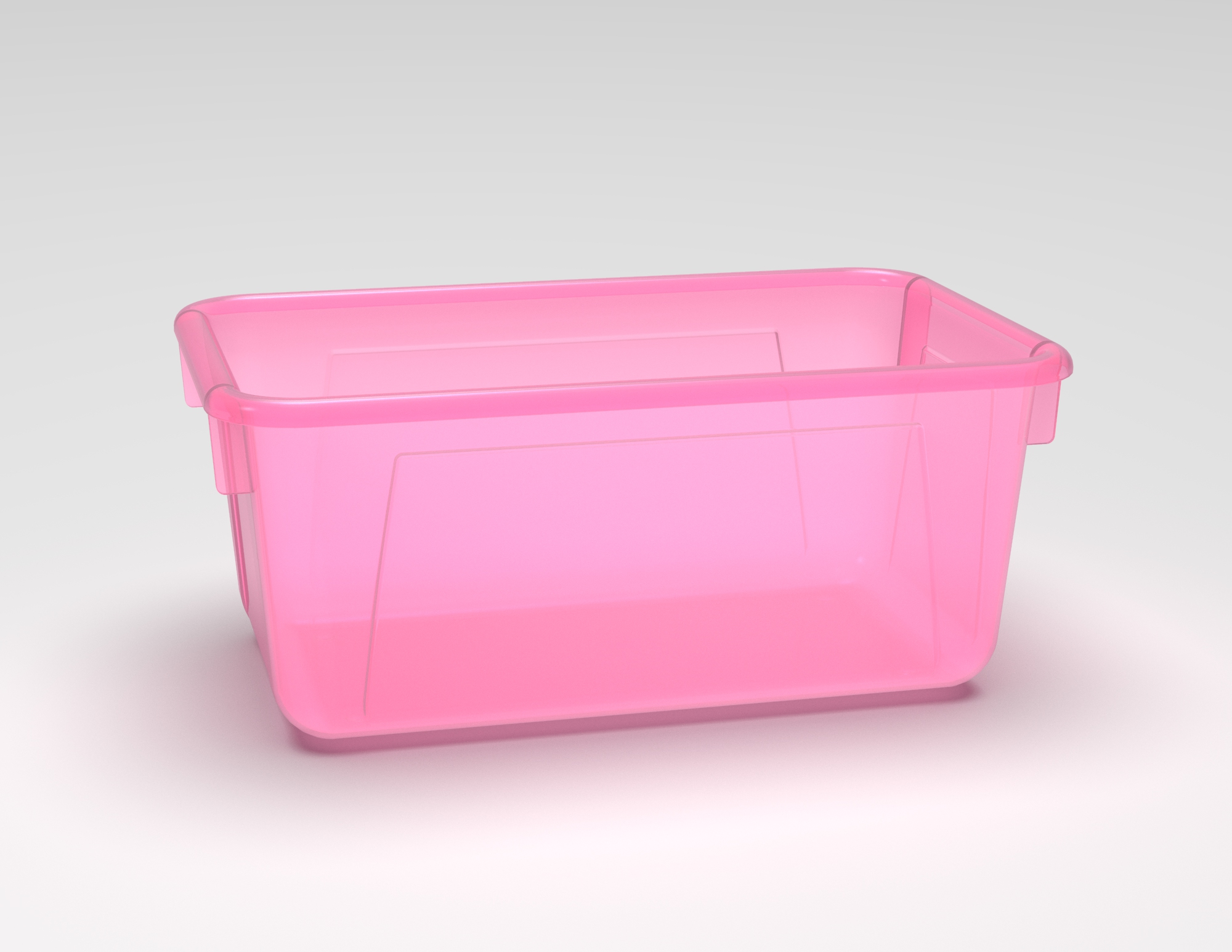 Pink Small Plastic Storage Bin 6 Pack - TCR2088576