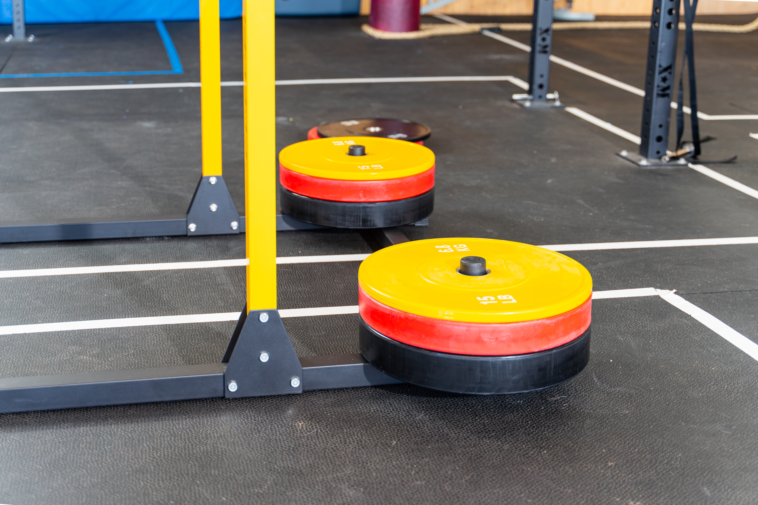 thumbnail video image 2 of PRISP Olympic Bumper Weight Plate - Rubber Plate for 2 Inch Olympic Barbell with Steel Insert; Pairs, Sets and Single Plates Available, 2 of 10