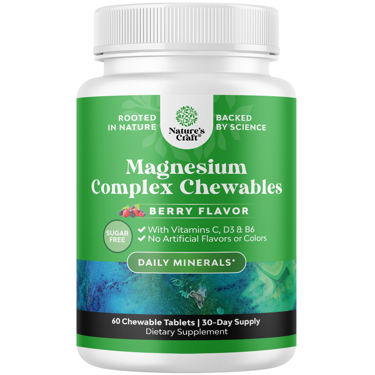 thumbnail video image 2 of Natures Craft 200mg Magnesium Glycinate Complex Chewables with Vitamin D, Berry Flavor, 60 Ct, 2 of 10