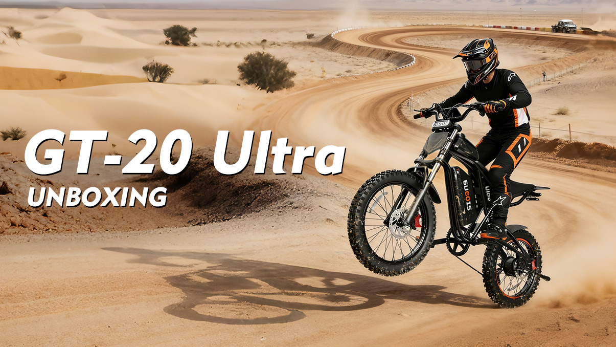 thumbnail video image 2 of GugoIs 2500W Peak Electric Bike, 52V 25Ah Electric Dirt Bike for Adults, 23" * 3.0 Fat Tire Mountain Ebike, Max.90 Miles, LCD with NFC Unlock, Full Suspension, off-road, UL2849, 2 of 11