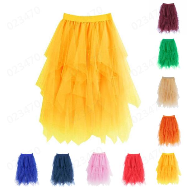 thumbnail video image 2 of High Waist Sequin Skirt skirts for women equin Bodycon Mini Skirt High Low Layered Puffy Fairy Skirts A-line Midi Skirt Irregular Tutu Skirt plus size sequin skirt Work Midi Skirts (Pink,L), 2 of 5