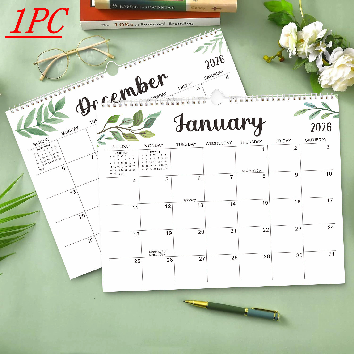 thumbnail video image 2 of 2026-2027 Calendar, Wall Calendar 2026-27 Runs from January 2026 to June 2027, 18 Months Calendar with Thick Paper, To-do List ＆ Notes, with Multiple Holidays for Planning and Organization, 2 of 10