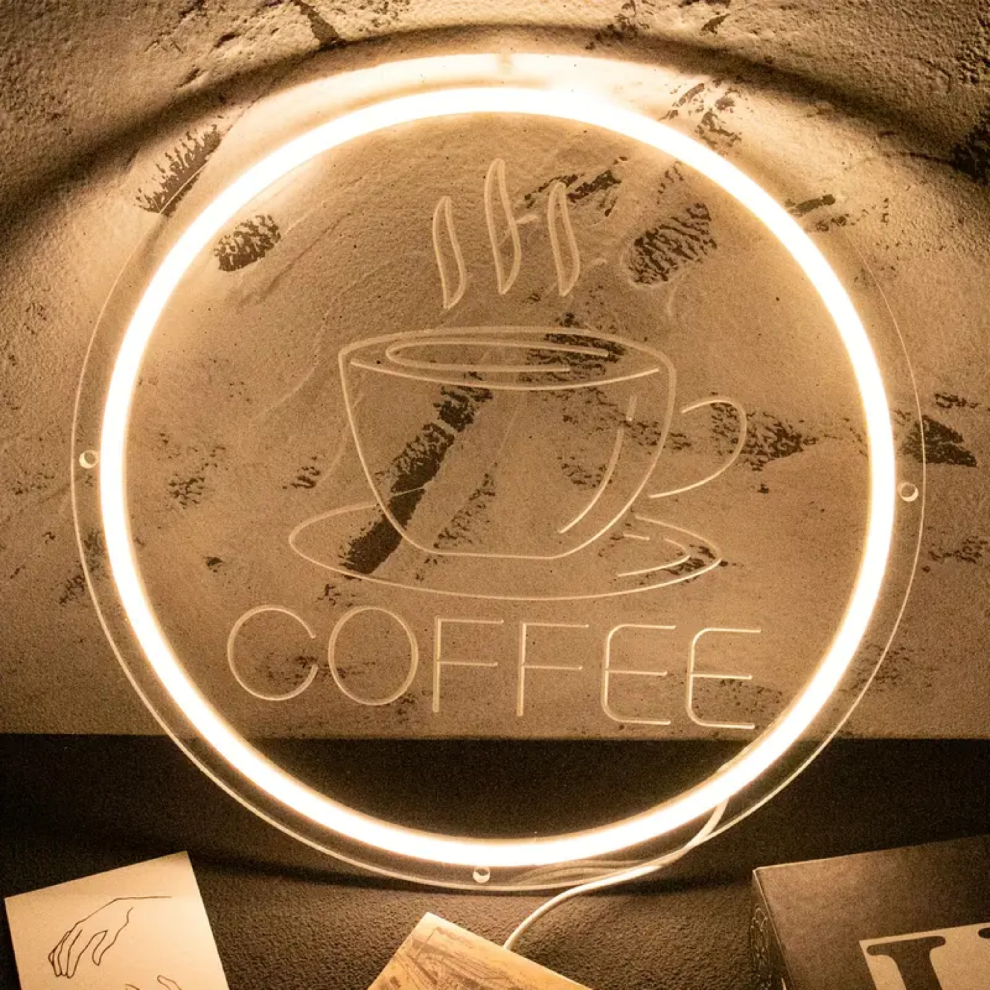 thumbnail video image 2 of UPONRAY Coffee Neon Signs, 11.8"*11.8" Dimmable & USB-Powered LED Neon Light, Stylish Wall Decor for Cafe, Restaurant, Shop, Hotel Lobby, Kitchen, 2 of 8