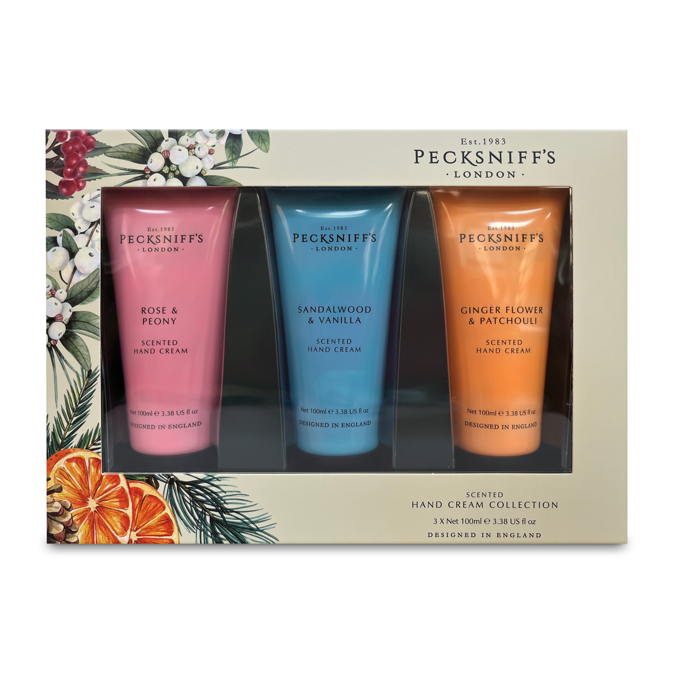 Pecksniff's Hand Cream Collection – 3 Piece Gift Set, Moisturizing