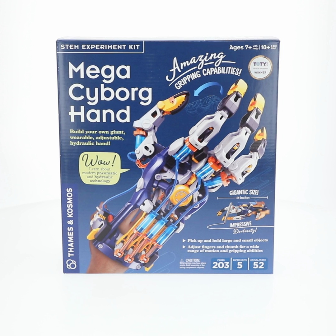 Thames & Kosmos, Science Kit, Mega Cyborg Hand, Hydraulic