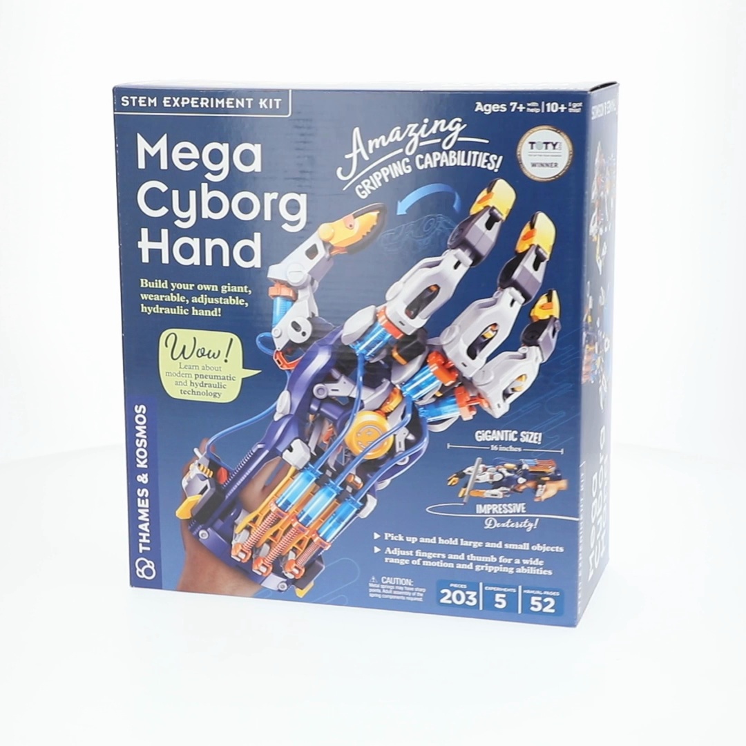 Thames & Kosmos, Science Kit, Mega Cyborg Hand, Hydraulic