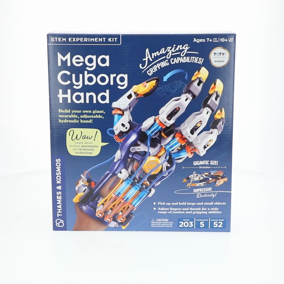 Thames & Kosmos, Science Kit, Mega Cyborg Hand, Hydraulic