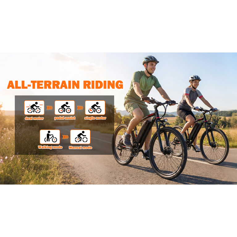 XKJ Electric Bike for Adults,26”Electric Mountain Bike 576Wh