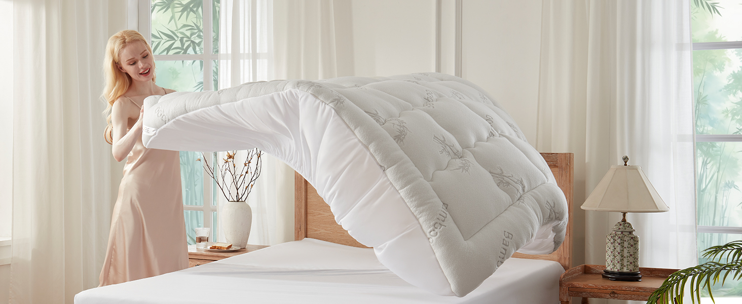 thumbnail video image 2 of BEDLORE Twin XL Mattress Topper with Deep Pockets 6-15 inch, Pillow Top Pad for Back Pain Relief,Thick Soft Mattress Cover(White), 2 of 9