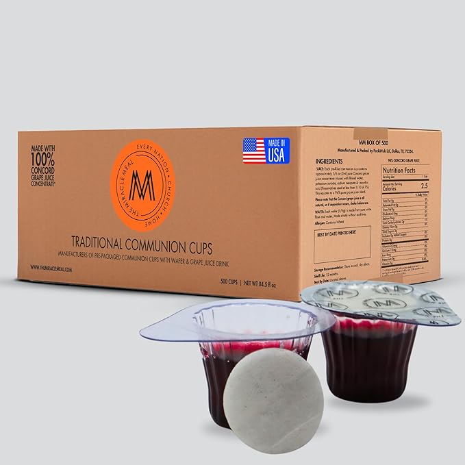 thumbnail video image 2 of The Miracle Meal Pre-Filled Communion Cups and Wafer Set - Box of 500 SKU#MM500, 2 of 8